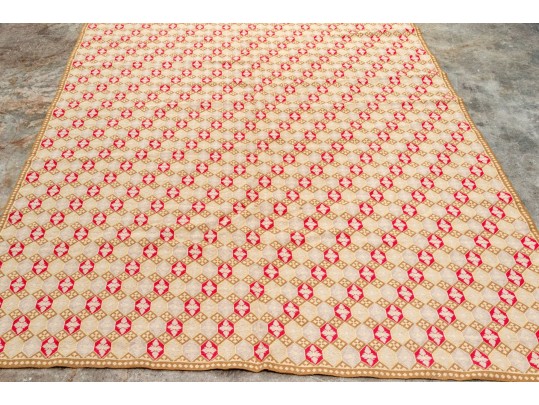 Vintage Needlepoint Wool Carpet, 8'-10