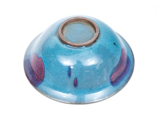 Chinese Jun Yao Glazed Ceramic Bowl, 20th C. 