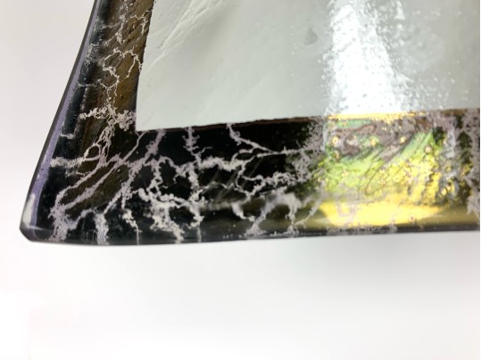 Classic Mid Century Murano Glass Candy With Annie Glass Plate