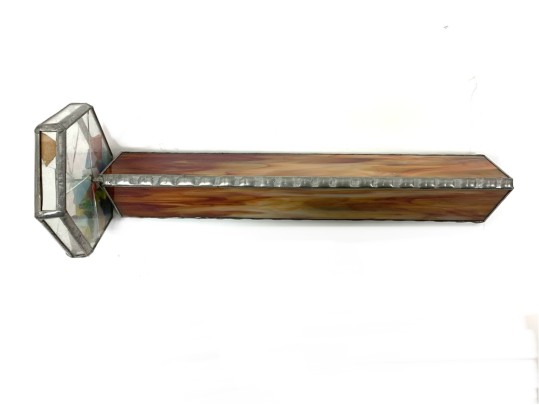 Vintage Craftsman Made Stained Glass Kaleidoscope