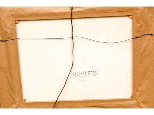 Manuel Monton Bunuel (Spain, B. 1940) Oil On Canvas, French Village Street Scene