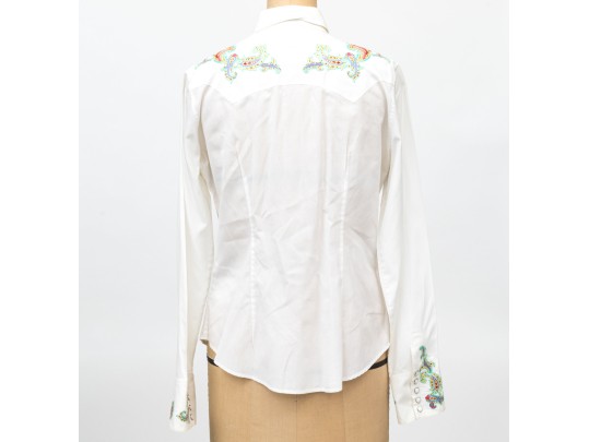 Collection Of Two Button Down Shirts, Ralph Lauren And Zavella, Sizes 8 And 10