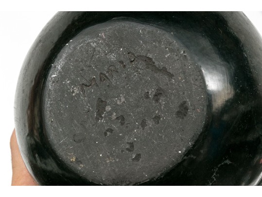 Native American San Ildefonso Blackware Jar Attributed To Maria Martinez