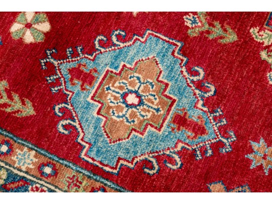 Soft Hand Knotted Wool Pakistan Kayak Area Capet, 7' X 4'-10