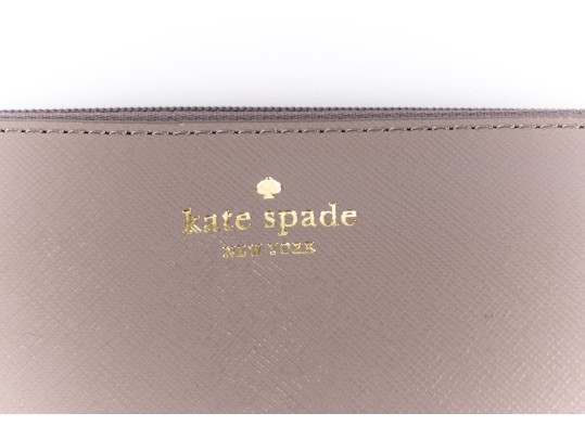 Kate Spade Taupe And Glitter Gia Greta Court Pouch, NWT, Retail $69
