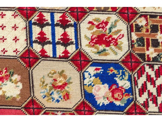 Needlepoint Wool Accent Carpet, 5'-6
