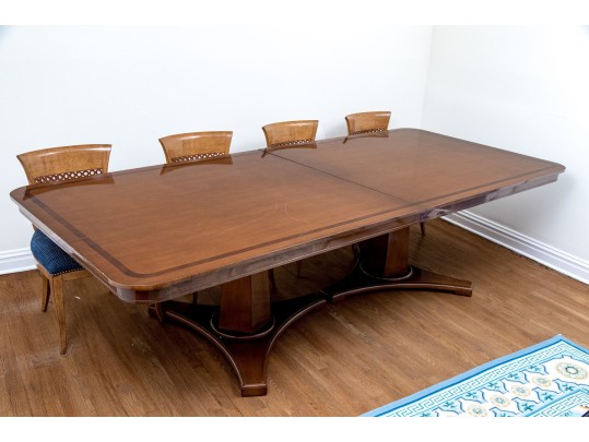 Nancy Corzine Stunning Twin Pedestal Dining Table