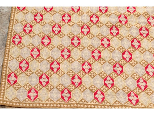 Vintage Needlepoint Wool Carpet, 8'-10