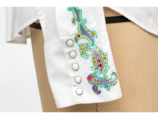 Collection Of Two Button Down Shirts, Ralph Lauren And Zavella, Sizes 8 And 10