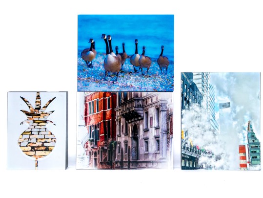 Michael Chait (American, Westport CT, 20th-21st C.) Four Varied Mounted Color Photographs