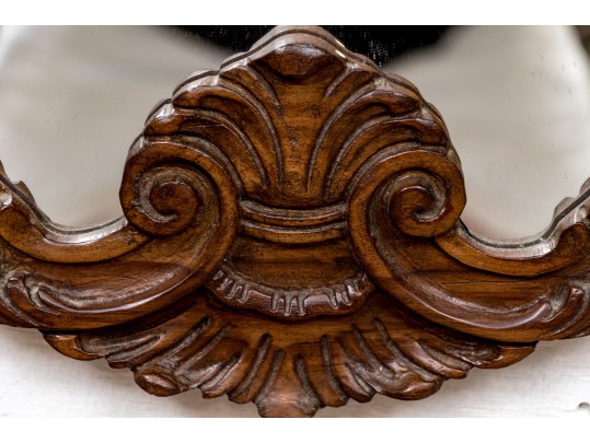 Pair Of Vintage French Style Carved Wood Mirorrs