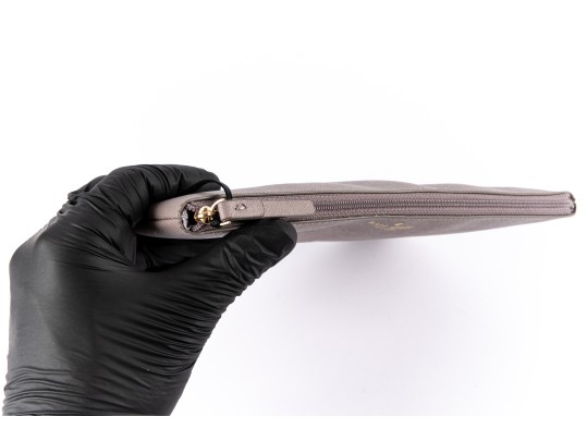 Kate Spade Taupe And Glitter Gia Greta Court Pouch, NWT, Retail $69