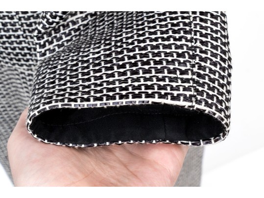 Emporio Armani Unusual Woven Skirt Suit; Size 46 Blazer, Size 48 Skirt