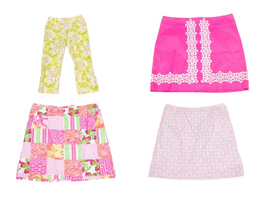 Collection Of Four Assorted Lily Pulitzer And Vineyard Vines Clothing Pieces, Sizes 8, 10