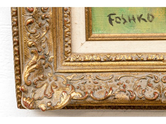 Josef Foshko (1891 - 1971) Oil On Canvas, Village Landscape