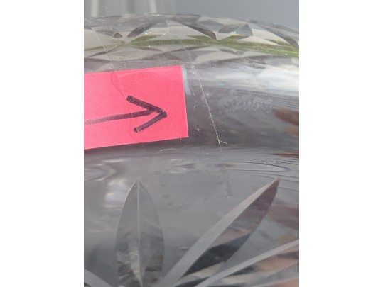 Waterford Crystal Lismore Ship Decanter With Multi-cut Stopper