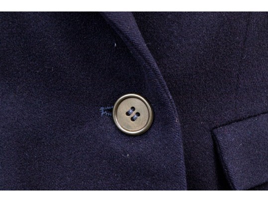 Ermengildo Zegna Navy Blue Double Breasted Blazer, Size 44