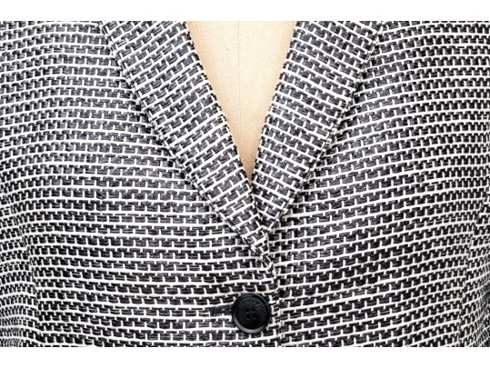 Emporio Armani Unusual Woven Skirt Suit; Size 46 Blazer, Size 48 Skirt