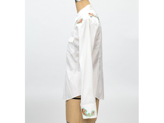 Collection Of Two Button Down Shirts, Ralph Lauren And Zavella, Sizes 8 And 10