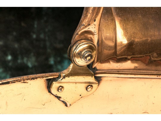 Fine Antique English Copper Coal Scuttle