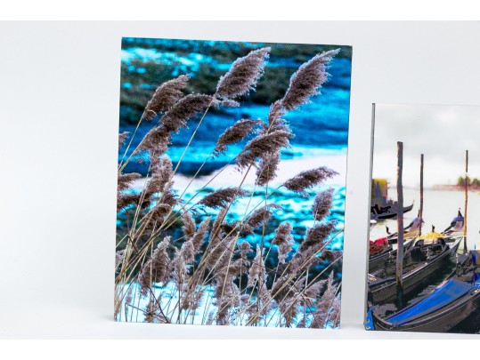 Michael Chait (American, Westport CT, 20th-21st C.) Three Mounted Color Photographs, River Views