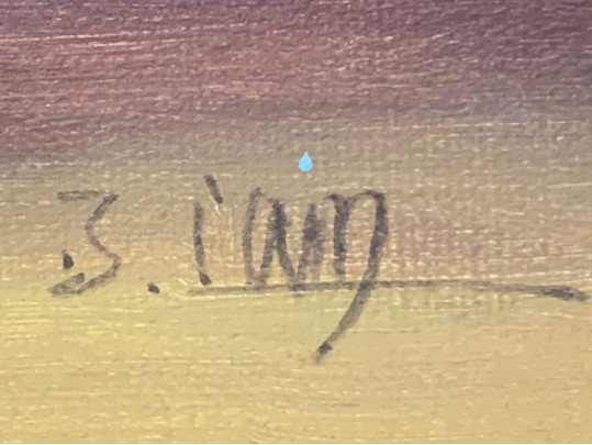 Signed Hand Painted Oil On Canvas Floral Still Life