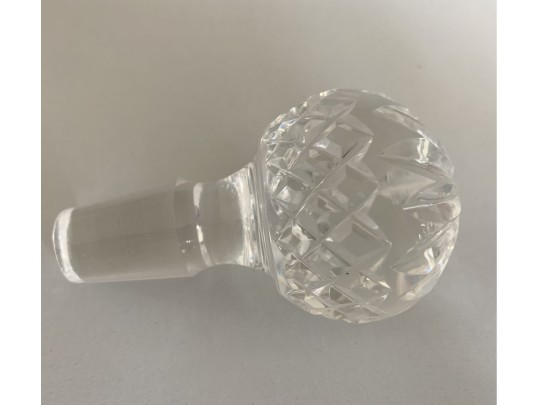 Waterford Crystal Lismore Ship Decanter With Multi-cut Stopper