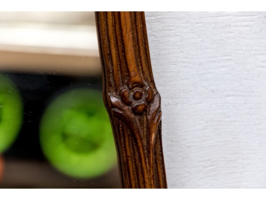 Pair Of Vintage French Style Carved Wood Mirorrs