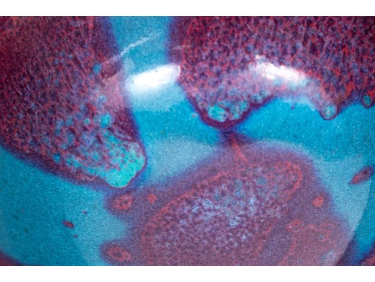 Chinese Jun Yao Glazed Ceramic Bowl, 20th C. 