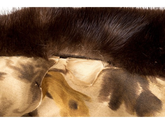 Striking Vintage Brown Fur Shrug, OSFA