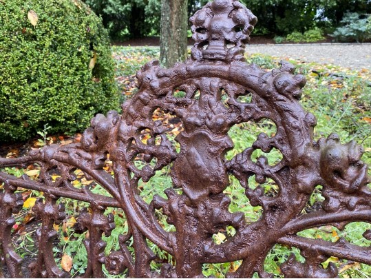 Cast Iron Neoclassical Settee