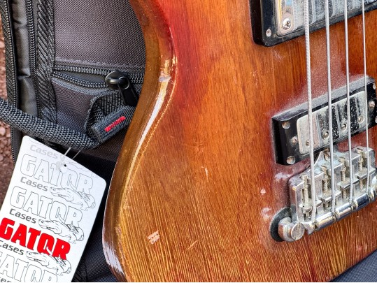 Gibson Electric Bass With Two Amps