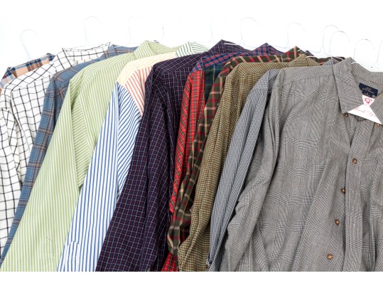 Collection Of Assorted Brooks Brothers Dress Shirts, All Size XL