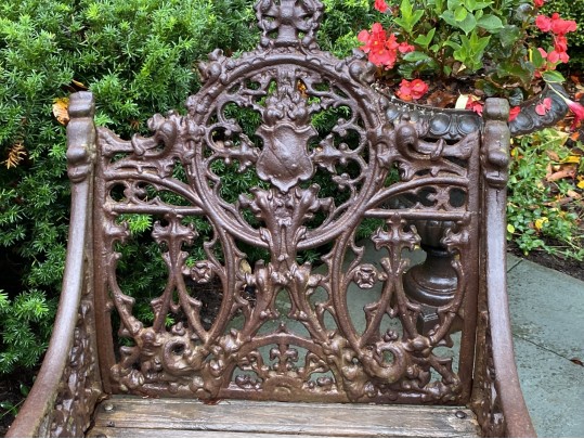 Pair Of Cast Iron Neoclassical Armchairs