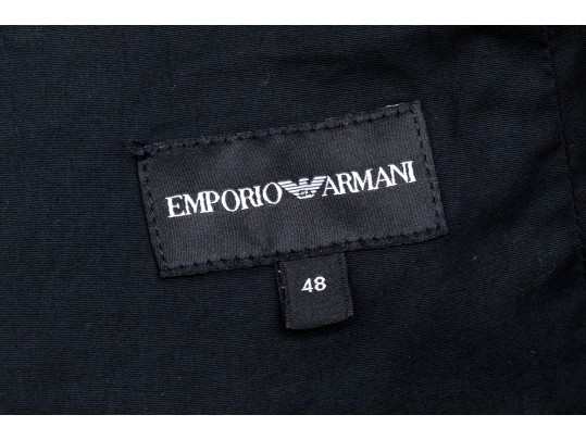 Emporio Armani Unusual Woven Skirt Suit; Size 46 Blazer, Size 48 Skirt