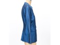 Ralph Lauren Purple Label Beautiful Blue Silk Blazer, Size 10
