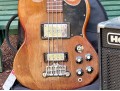 Gibson Electric Bass With Two Amps