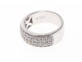 Sterling Silver Pave Set CZ Band Ring, Size 9