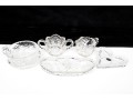 Group Of Six Vintage Cut Crystal Table Wares
