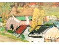 Josef Foshko (1891 - 1971) Oil On Canvas, Village Landscape