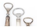 Group Of Three Vintage Sterling Silver Handled Bottle Openers