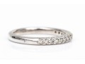 14k White Gold Handsome Diamond Band Ring, App. 0.15 TCW, Size 6.75