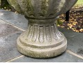 Cast Cement Fluted Urn Form Planter 