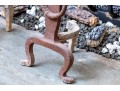 Pair Of Antique Iron Andirons
