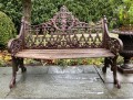 Cast Iron Neoclassical Settee