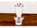 Crystal Decanter With Stopper And Six Hand-Blown Double Helix Stemmed Goblets