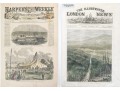 Two 19th Century Original London Newspaper Front Pages- Harper's Weekly And The Illus. London News 