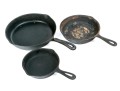 Three Cast Iron Pans