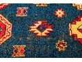 Caucasian Kazak Style Knotted Wool Area Rug, 7'6