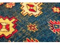 Caucasian Kazak Style Knotted Wool Area Rug, 7'6